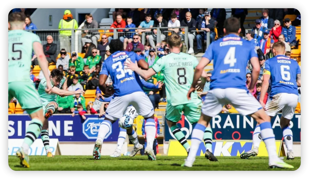 First Half: A Tale of Two Acrobatic Finishes